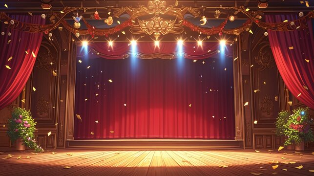 スポットライトを浴びた舞台3