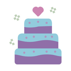 love cake icon