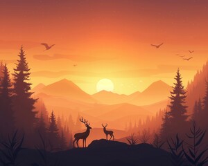 In a minimalist wonderworld, Excalibur found by charming wildlife, simple lines depict a serene setting, dawn light, captivating ,