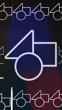 Vertical 3D Media Grid Reveal
