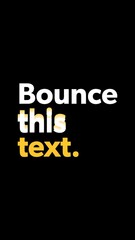 Vertical Bounce Text with Echo and Zoom