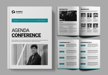 Conference Agenda Template - obrazy, fototapety, plakaty