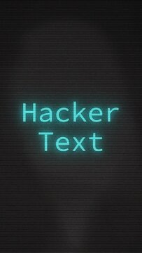 Vertical Hacker Text