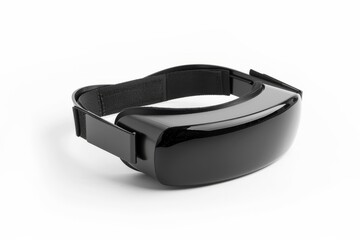 Modern VR visual reality headset isolated on white