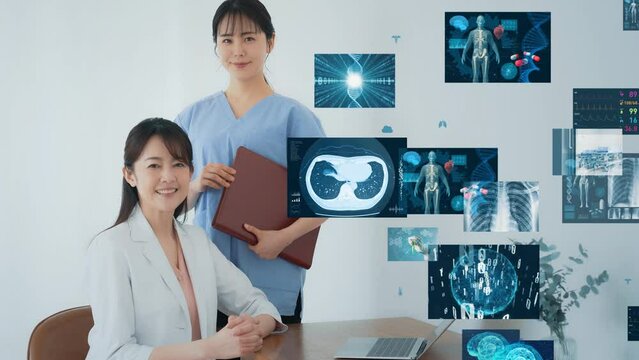 医療従事者とメディカルテクノロジーイメージ