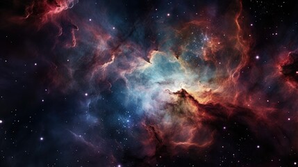 nebula in the universe background wallpaper, with cosmic details and colors of stars
