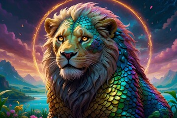 lion in the night fantasy 