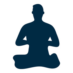 Man Yoga Silhouette