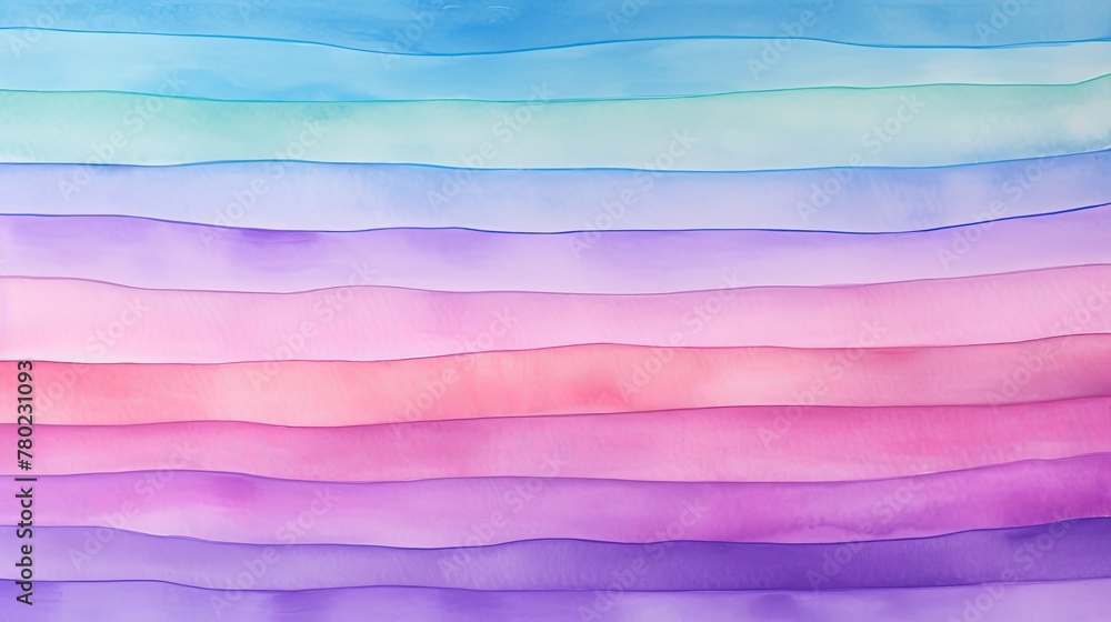 Leinwandbilder watercolor rainbow background with vibrant, blended hues seamlessly transitioning from red to violet