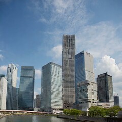 Obraz premium 빌딩,여름,Worker,building