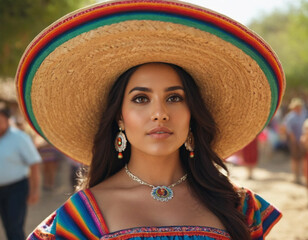 portrait of a woman in a hat