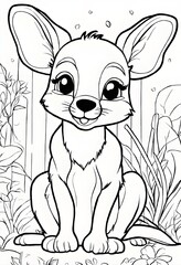 Festive Easter Bunny Coloring Sheets
