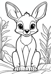Cute Bunny Coloring Pages for Easter
