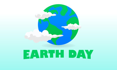International earth day vector illustration. Very suitable for environmental, earth, sustainability and other concerns.
