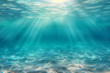 Fototapeta na wymiar deep blue underwater background