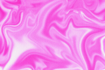 Abstract pink liquid paint effect blurred rough background texture overflow waves. Poster background.