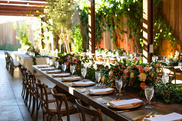 Eco-friendly event planning service.