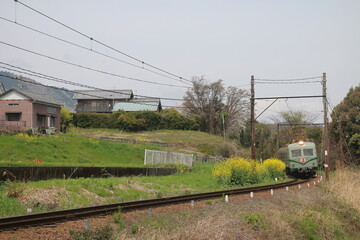 歴史を感じる大井川鉄道の電車