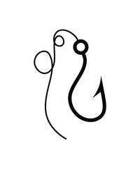 Obraz premium fishing hook icon, vector best flat icon.