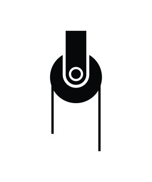 pully icon, vector best flat icon.