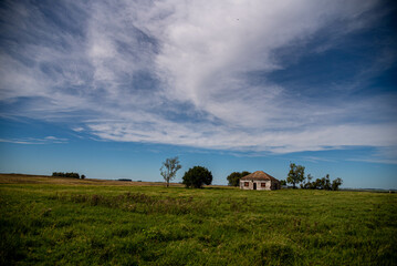 Obraz premium Paisagem rural sul do Brasil fronteira com Uruguai
