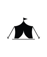 tent icon, vector best flat icon.