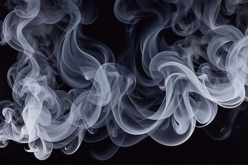 smoke on black