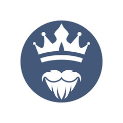 Elegant king crown logo design