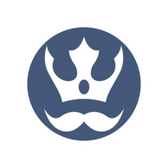 Elegant king crown logo design