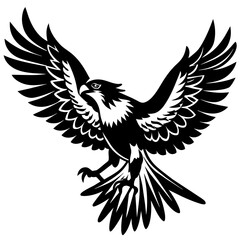 eagle silhouette vector illustration svg file