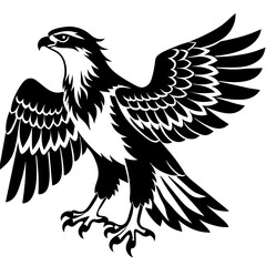 eagle silhouette vector illustration svg file