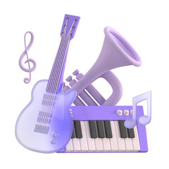 Music Instrument Education school 3D Object
