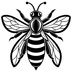 bee  silhouette vector illustration svg file