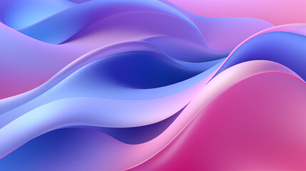 Blue and pink abstract background waves, smoke, fabric
