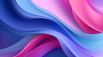Blue and pink abstract background waves, smoke, fabric