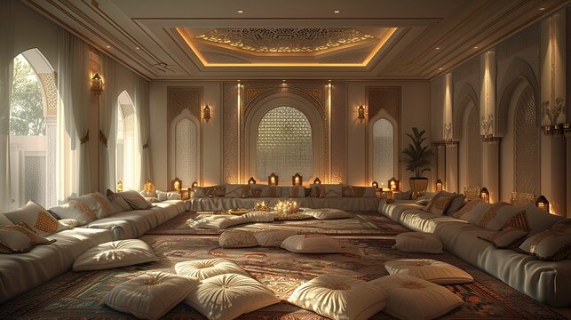 Luxurious Middle Eastern Majlis Interior Design