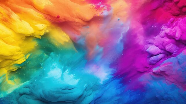 Colorful Rainbow powder background