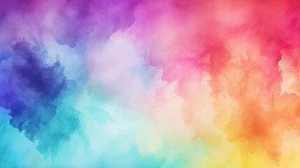 Fototapeta na wymiar colorful rainbow watercolor texture background