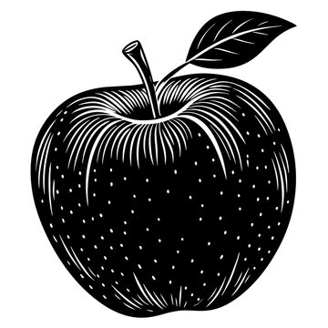 recommend clip art: delicious apple silhouette vector illustration 