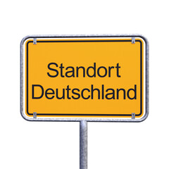 Ortsschild - Ortstafel - Standort Deutschland - Freisteller - Freigestellt - 780251097