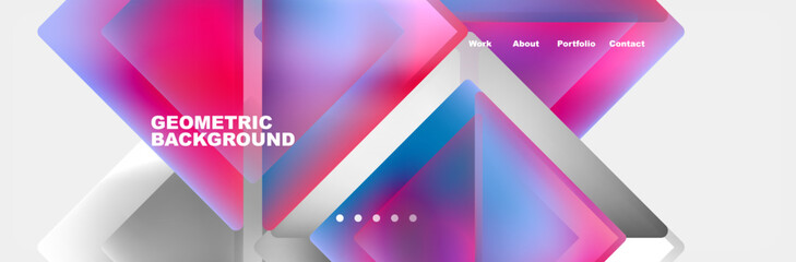 Triangle minimal web site page background design. Vector Illustration For Wallpaper, Banner, Background, Card, Book Illustration, landing page