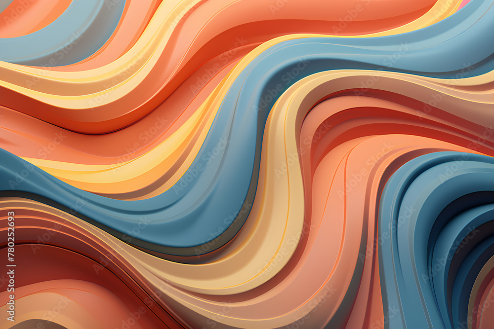 Poster colorful geometric pattern. minimalistic pattern of simple shapes. bright creative symmetric texture