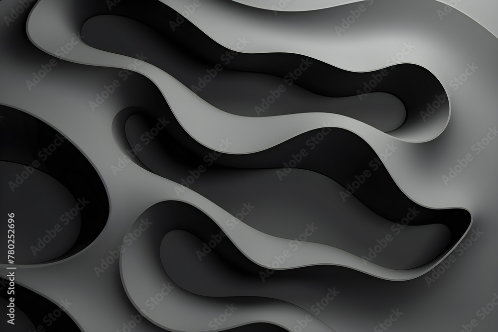 Aufkleber black geometric pattern. minimalistic pattern of simple shapes. bright creative symmetric texture, g