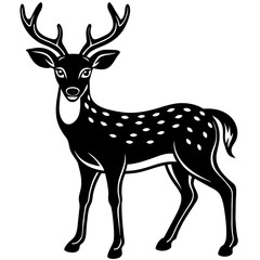 deer silhouette vector illustration svg file