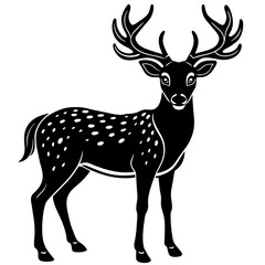 deer silhouette vector illustration svg file