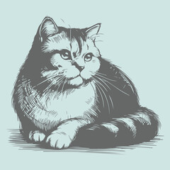 Cat Sketch Illustration