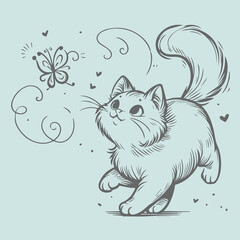 Cat Sketch Illustration