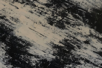 Black and white hand painted background texture with grunge brush strokes. Black and white Grunge texture. Abstract ink background. Abstract background. Monochrome texture.