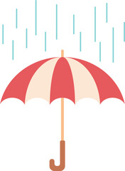 Obraz premium umbrella and rain drops
