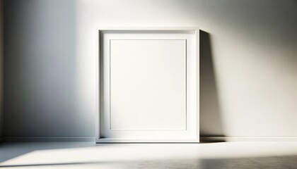 Classic Frame on Elegant Wall Molding Background.